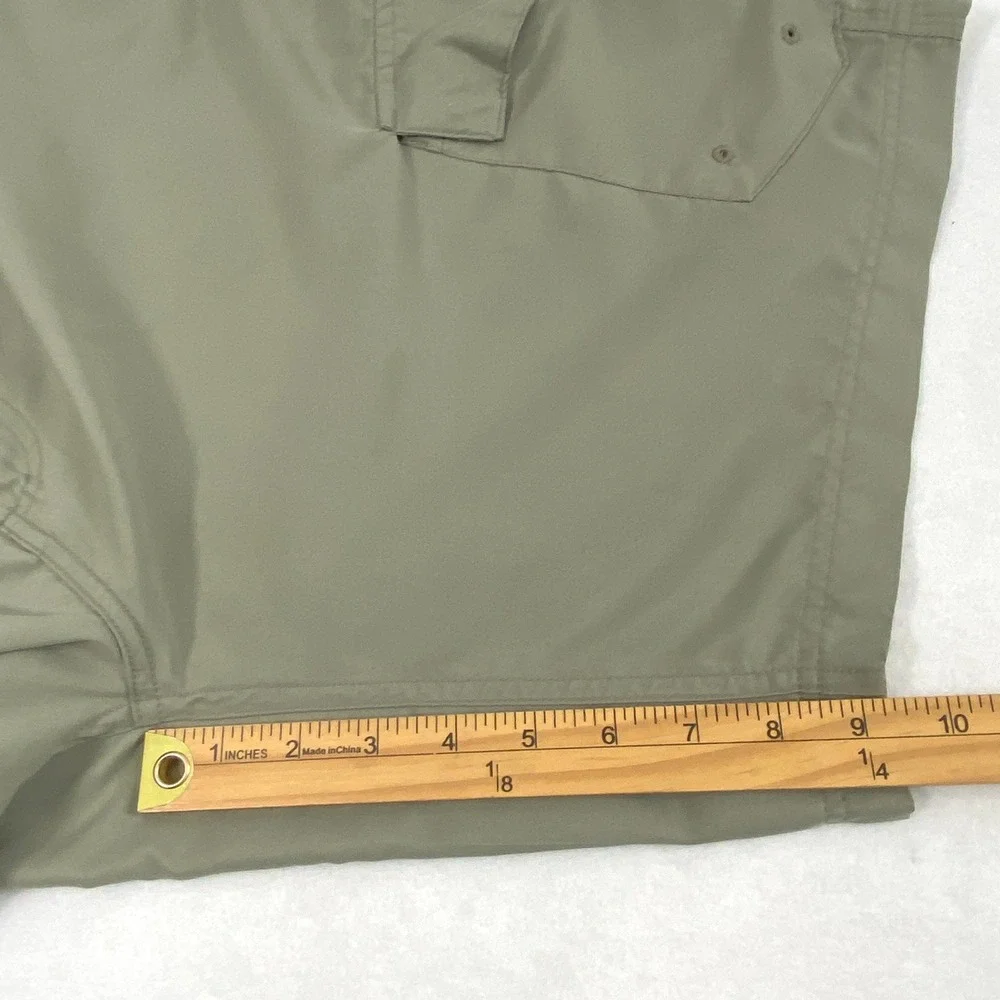 Magellan Cargo Shorts Mens 40 Water Repellent Olive Green Hiking Outdoor Utility